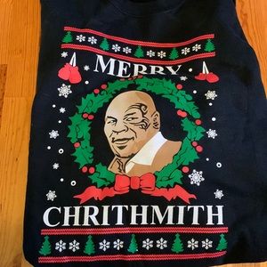 Mike Tyson Christmas sweatshirt